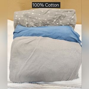 100% Cotton Crib Sheet Set Of 3